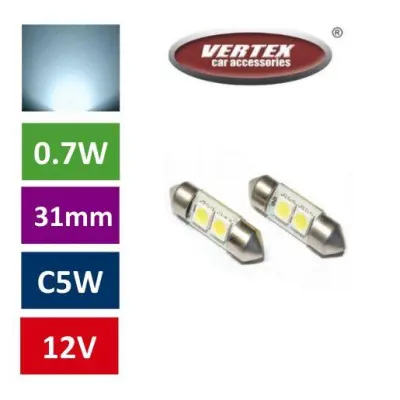 Avto LED žarnica (sijalka) C5W 2 SMD 31mm 2 kosa