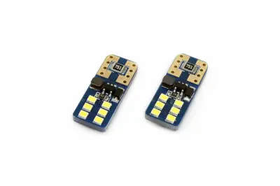 Avto LED sijalka T10 W5W 12 LED 2016 UltraBright 2W 5600K 2 kosa