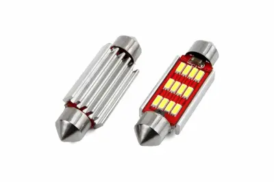 Avto LED sijalka C5W 41mm 12 SMD 4014 CANBUS 2,4W 12/24V 5000K 2 kosa