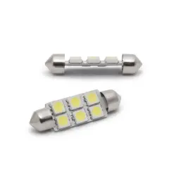 Avto LED sijalka 6 LED 41mm 1,5W 6000K