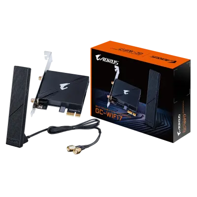 GIGABYTE GC-WIFI7 2Tx2R a/b/g/n/ac/ax/be Tri Band WIFI 7 + BLUETOOTH 5.3 PCI-E kartica