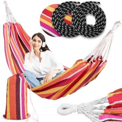 JANSHOP Garden Hammock 200 x 160 cm Sophotel Malaga Double, viseča mreža za 2-osebi
