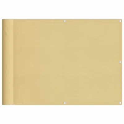 vidaXL Balkonsko platno peščeno 75x300 cm 100 % poliestrski oxford