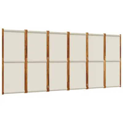 vidaXL Paravan 6-delni svetlo siv 420x180 cm