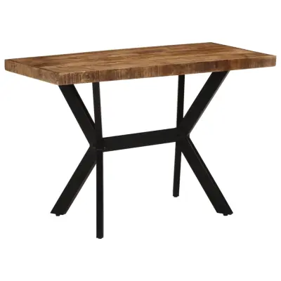 vidaXL Jedilna miza 110x55x75 cm trden mangov les