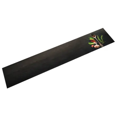 vidaXL Kuhinjska preproga pralna začimbe 60x300 cm žamet