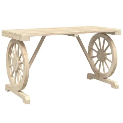 vidaXL Vrtna miza 115x55x65 cm trden les jelke