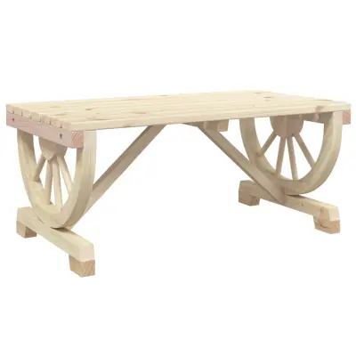 vidaXL Vrtna klubska mizica 90x50x40 cm trden les jelke