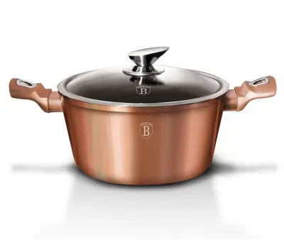 LONEC 4.5L 24CM BERLINGER HAUS METALIC LINE ROSE GOLD BH-1515-N