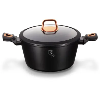 LONEC 2.5L 20CM BERLINGER HAUS ČRNA ROZA BH-1641-N
