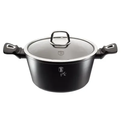 LONEC 4.1L 24CM BERLINGER HAUS ČRNO SREBRN [BH-1852]