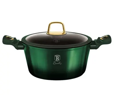 GRANITNI LONEC 6.1L 28CM BERLINGER HAUS METALIC LINE EMERALD BH-6059