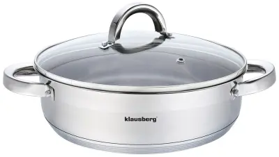 PLOŠČATI LONEC S POKROVOM 24cm KLAUSBERG KB-7172
