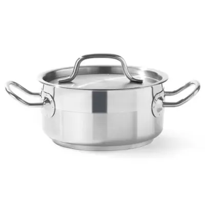 Profi Line nizek lonec s pokrovom, 2,8 l, premer. 200 x 90 h - Hendi 830208
