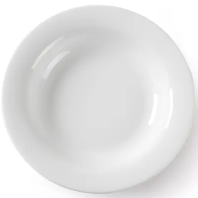 OPTIMA globoki jušni krožnik, beli porcelan, premer 220 mm komplet 12 kosov. - Hendi 770863