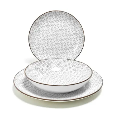 18-delni set krožnikov Aurora / porcelan