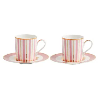 MAXWELL&WILLIAMS set skodelica za črno kavo Regency 100ml / roza / 2 kos / porcelan