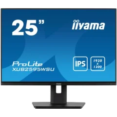Monitor Iiyama 63,5 cm (25,0&quot;) XUB2595WSU-B5 1920x1200 IPS 4ms VGA HDMI DisplayPort 2xUSB2.0 Pivot Zvočniki  ProLite