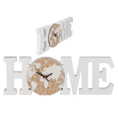 Bela lesena ura - HOME