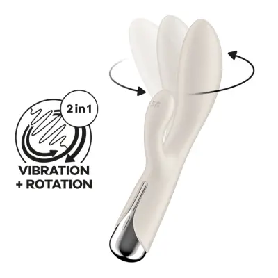 VIBRATOR RABBIT Satisfyer Spinning Rabbit 1 White