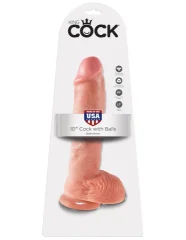 DILDO King Cock With Balls Light 10"