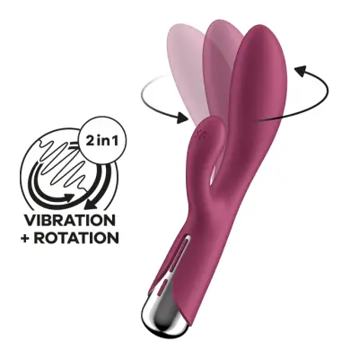VIBRATOR RABBIT Satisfyer Spinning Rabbit 1 Red
