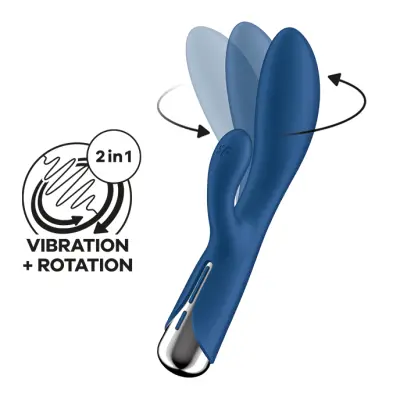VIBRATOR RABBIT Satisfyer Spinning Rabbit 1 Blue
