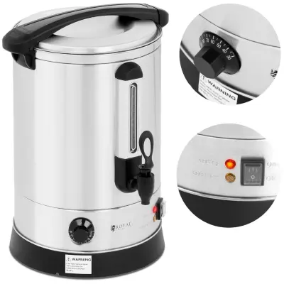 ROYAL CATERING grelnik vode z dvojno steno iz jekla 14,5L 2500 W