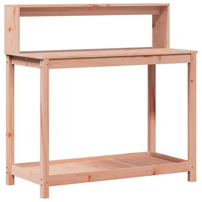 vidaXL Miza za sajenje s policami 108x50x109,5 cm trden les douglas