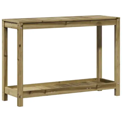vidaXL Miza za sajenje s polico 108x35x75 cm impregnirana borovina