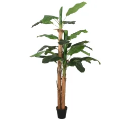 vidaXL Umetni bananovec 19 listov 180 cm zelen