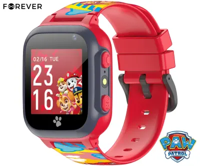 FOREVER KW-60 Paw Patrol 1.44" otroška rdeča pametna ura (Maršal - Team)