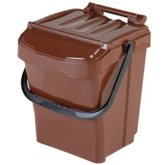 Koš zabojnik za sortiranje smeti sortiranje v BIO odpadke URBA PLUS 40L - rjav