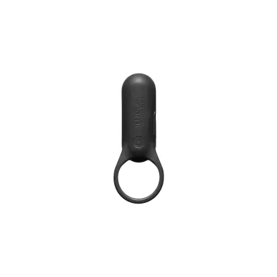 Obroček za penis Tenga Smart Vibe, črn