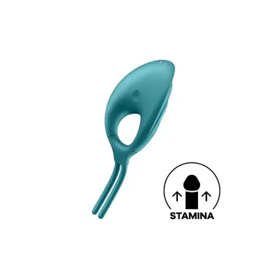 Vibracijski obroček za penis Satisfyer Swordsman, zelen