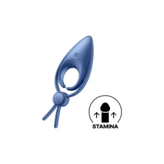 Vibracijski obroček za penis Satisfyer Sniper, moder