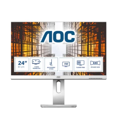 Monitor AOC 61 cm (24,0") X24P1/GR 1920x1200 IPS 4ms VGA DVI HDMI DisplayPort 4xUSB3.1 Pivot Zvočniki