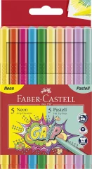 Flomaster šolski faber-castell grip neon+pastel 1/10