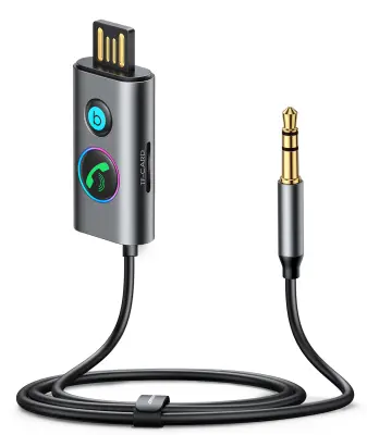 Avtomobilski brezžični avdio oddajnik sprejemnik USB AUX TF kartica JR-CB7 siva