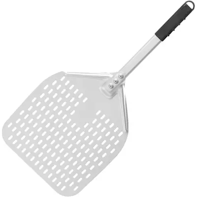 Lopata za pico s kratkim ročajem, perforirana, kvadratna, 300 x 660 mm - Hendi 618073
