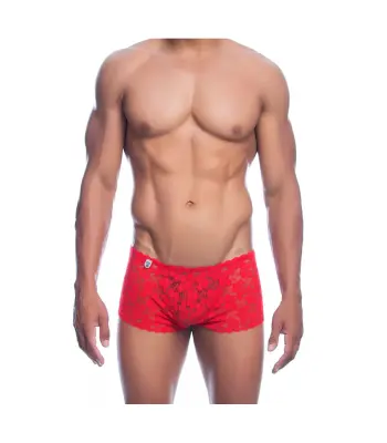 Kratke hlače rose čipka fant rdeč l/xl