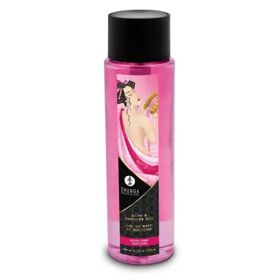 Gel za kopanje in tuširanje Shunga - Kissable Frosted Cherry, 370 ml