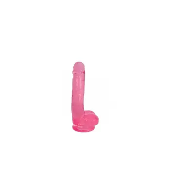 Dilddo w/ testikli vitke češnjev 1778 cm "