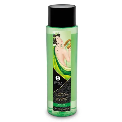 Gel za kopanje in tuširanje Shunga - Kissable Sensual Mint, 370 ml