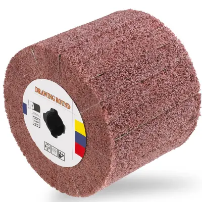 Najlonski polirni brusilni valj 120 x 100 mm M19 granulacija 80 MSW-WHEELS-80A