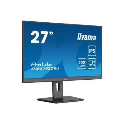 Monitor Iiyama 68,6 cm (27,0") XUB2792QSU-B6 2560x1440 100Hz IPS 0,4ms HDMI DisplayPort 4xUSB3.2 Pivot Zvočniki  sRGB99% ProLite