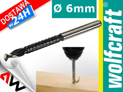 Wolfcraft Drill - HSS 90 x 6 mm rezalnik