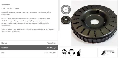 Tarpol Tarnikowy Cutter 120/18 mm T-43