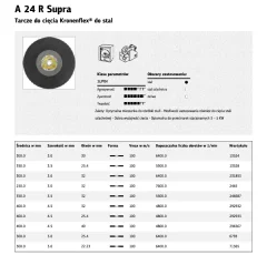 Klingspor kovinski rezalni disk 400mm x 4,5 mm x 32 mm a24r supra