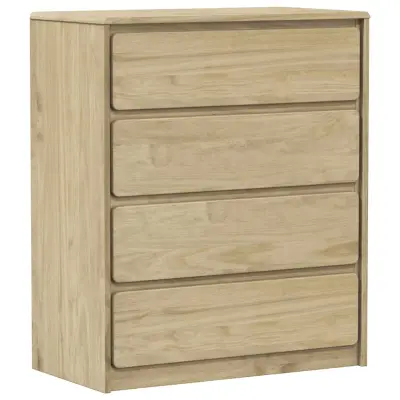 vidaXL Predalnik SAUDA hrast 76,5x39x91 cm trdna borovina